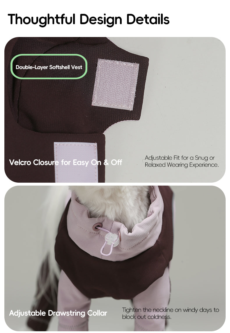 All-Weather 3-in-1 Softshell Pet Jacket