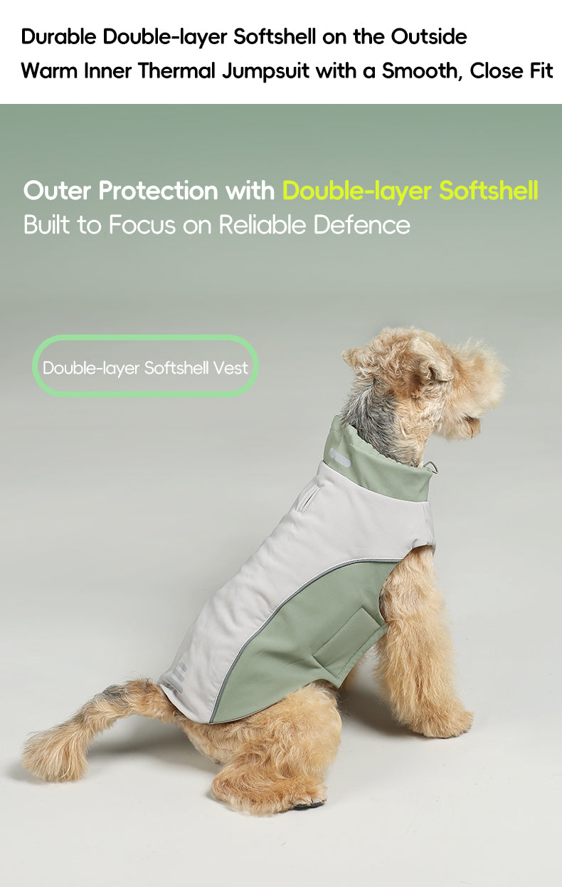 All-Weather 3-in-1 Softshell Pet Jacket